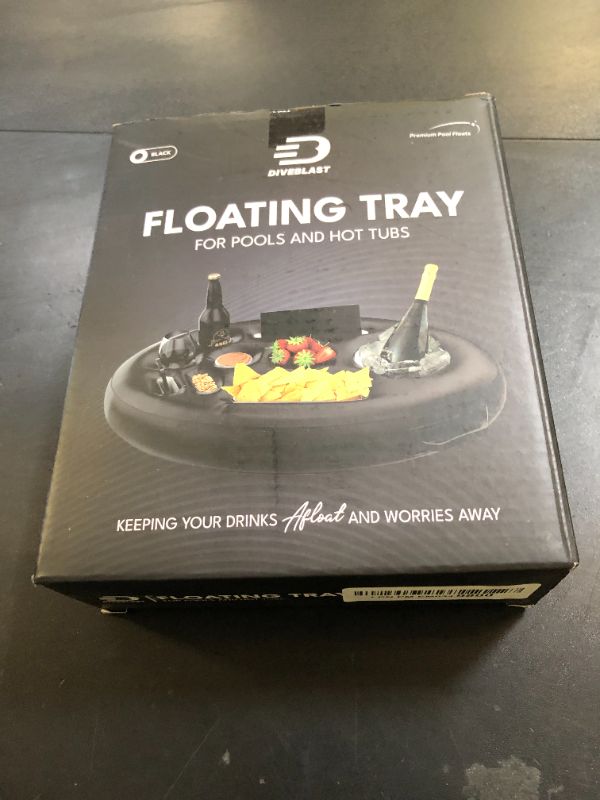 Photo 1 of DIVEBLAST: Premium Floating Drink Holder for Pool, Hot Tub Accessories for Adults - Holds Up to 50 LBS - Fun Swimming Pool Accessories for Adults, Cool and Unique Drink Floaties
