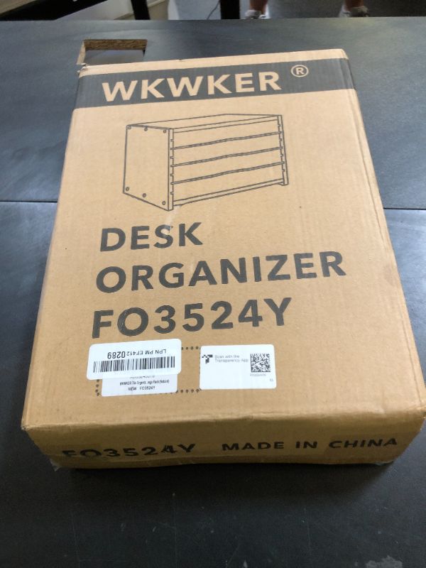 Photo 1 of WKWKER File Organizer with 3 Adjustable Shelves Bamboo Document Letter Tray Paper File Sorter for Desktop Office Home Study Workstation Desk Storage Rack (Natural)