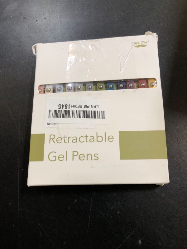 Photo 1 of Mr. Pen- Retractable Gel Pens, 12 Pack, Morandi and Vintage Barrels, Black Ink, Fast Dry, Fine Point 0.5mm, Cute and Aesthetic for Journaling