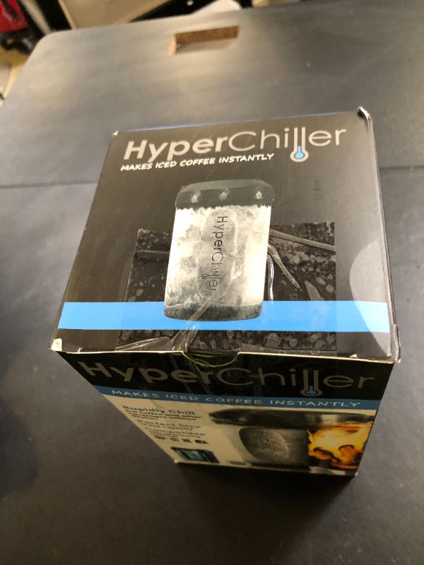 Photo 1 of HyperChiller HC2 Patented Iced Coffee/Beverage Cooler, NEW, IMPROVED,STRONGER AND MORE DURABLE! Ready in One Minute, Reusable for Iced Tea, Wine, Spirits, Alcohol, Juice, 12.5 Oz, Black