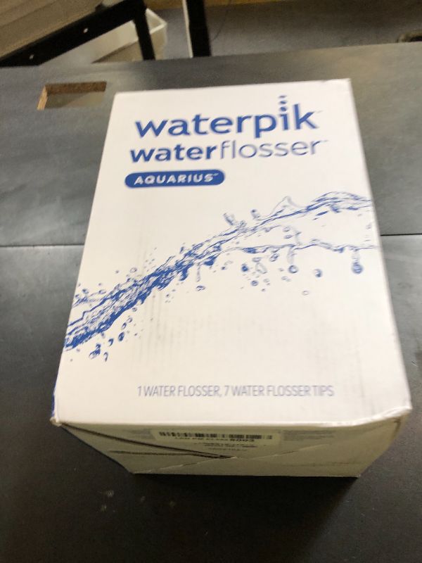 Photo 1 of Waterpik Aquarius Water Flosser For Teeth Cleaning, Gums, Braces, Dental Care, Electric Power With 10 Settings, 7 Tips For Multiple Users And Needs, ADA Accepted, White WP-660, Packaging May Vary