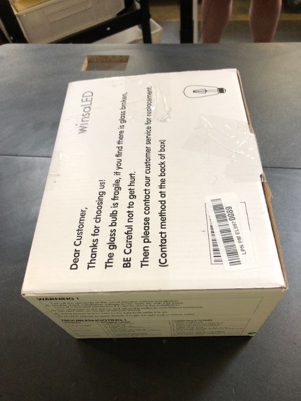 Photo 1 of winsaLED 5000K Daylight LED Edison Bulbs 40W Equivalent, 4W ST19 LED Light Bulb, E26 Standard Base, 90 CRI, Non-Dimmable, 12 Pack