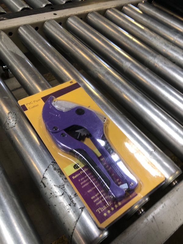 Photo 1 of Bates- Pvc  Cutter, Cuts up to 1-5/8", Purple Ratcheting PVC Pipe Cutter Tool, Pipe Cutters PVC Pipe Shears, Plastic Pipe Cutter, PEX Pipe Cutter, PVC Cutter Tool, PVC Ratchet Cutter