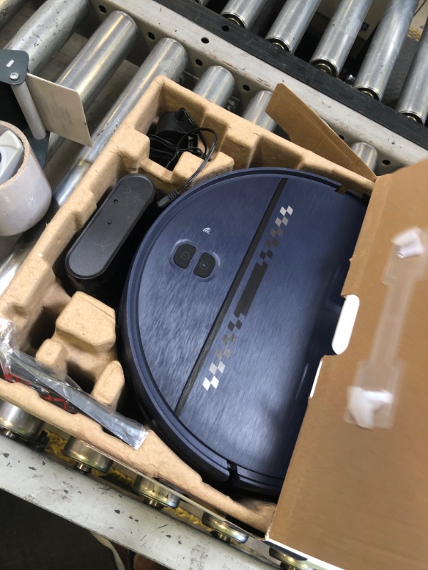 Photo 1 of Robot Vacuum and Mop Combo, 2-in-1 Mopping Robot Vacuum Cleaner with 2300Pa Suction, 2.87'' Slim Design, Wi-Fi/App/Voice Control, 3D Obstacle Avoidance&Self-Charging for Hard Floors, Carpets, Pet Hair