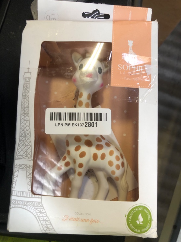 Photo 1 of Sophie la girafe | Handcrafted for 60 Years in France | 100% Natural Rubber | Designed for Teething Babies | Awaken All 5 Senses | Easy to Clean | Pack of 1