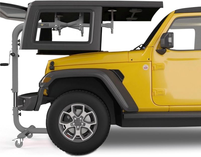Photo 1 of Hard Top Remover Lift for Jeep Wranglers: 2007-to-Present JK/JKU/JL/JLU + CJ, 2&4 Door + Lifted Jeeps. Quick & Easy Assembly. One Person System. Hardtop Removal/Installation in Minutes. Patented