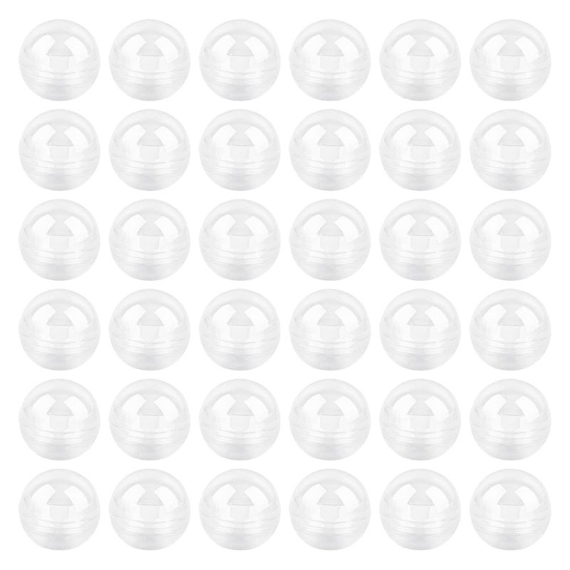 Photo 1 of AUEAR, 50 Pack Translucent Small Round Capsules 1.1 Inch Vending Machine Empty Plastic Gumball Containers for Party Favor Prize