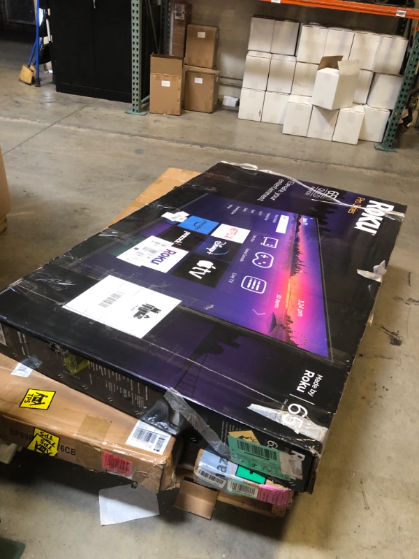 Photo 1 of Roku Smart TV – 65-Inch Pro Series 4K QLED RokuTV with Backlit Roku Voice Remote Pro, Dolby Vision IQ, 120Hz Refresh Rate – Live Local News, Sports, Gaming