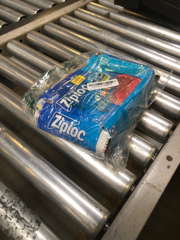 Photo 1 of Ziploc Quart Food Storage Freezer Bags, Stay Open Design with Stand-Up Bottom, Easy to Fill, 60 Bags Total
