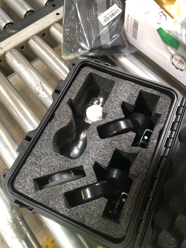 Photo 1 of Lrichy 60618 Upgraded 38k Puck System Gooseneck Hitch Ball Kit with Case for 2013-2025 Dodge Ram 2500 3500, 2-5/16 in Hitch Ball for Truck Bed with 2 Gooseneck Safety Chain Anchors