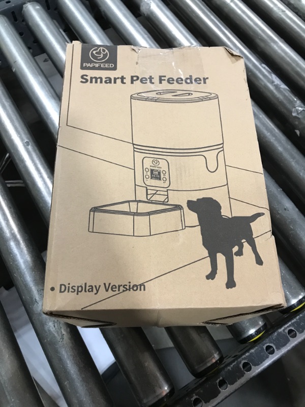 Photo 2 of PAPIFEED Smart Automatic Cat Feeders: WiFi Pet Feeder with APP Control for Remote Feeding, Detachable for Easy Clean, Automatic Cat Food Dispenser with Alexa,1-30 Meals Per Day for Dog (6L/25Cup)