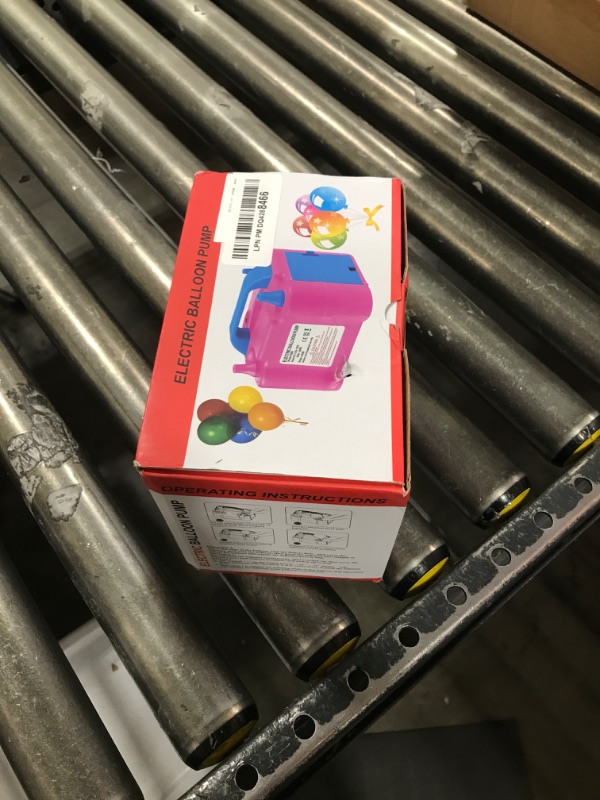 Photo 1 of Balloon Pump Electric, Portable Balloon Pump Electric Air Balloon Pump Electric Balloon Inflator, Balloon Decorations for Birthday Parties, Weddings, Festivals and Party?Purple?