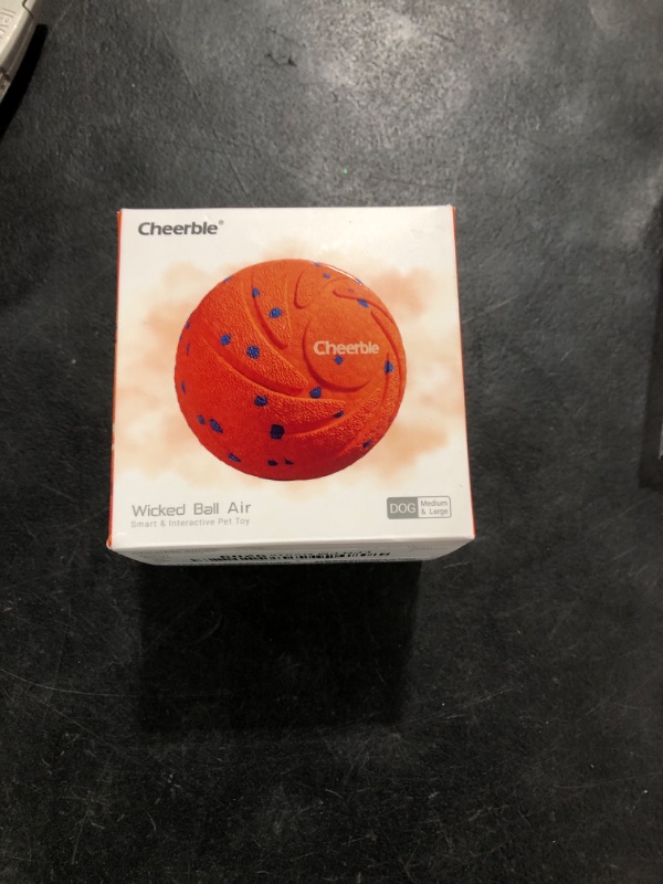 Photo 1 of ?New Material?Cheerble Smart Interactive Dog Toy, Wicked Ball AIR, Automatic Moving, Bouncing, and Rotating Ball, E-TPU Material, IPX7 Waterproof Rating, Active Rolling Ball for Medium and Large Dogs