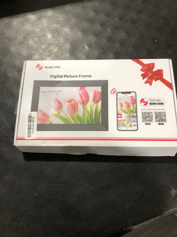 Photo 1 of Frameo 10.1 Inch WiFi Digital Picture Frame, 1280x800 HD IPS Touch Screen Photo Frame Electronic, 32GB Memory, Auto-Rotate, Wall Mountable, Share Photos/Videos Instantly via Frameo App from Anywhere
