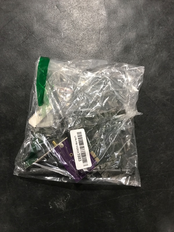 Photo 1 of PCIE X1 to M.2/NGFF (A+E Key) WiFi Bluetooth Wireless Module Adapter Card with Dual-Band 2.4&5G 2X 5dBi Antenna