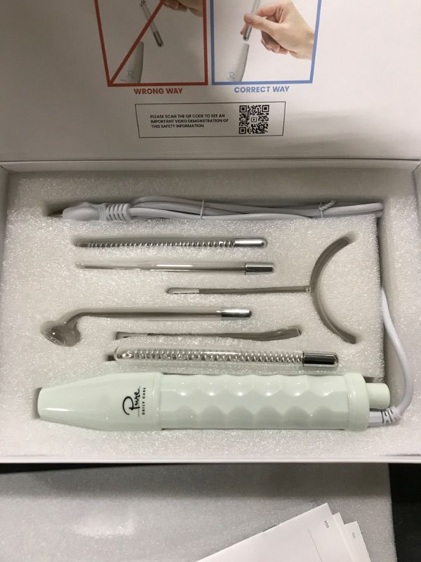 Photo 1 of NuDerma Clinical Skin Therapy Wand - Portable Skin Therapy Machine w 6 Fusion Neon + Argon Wands – Anti Aging - Clarifying - Skin Tightening & Radiance - Wrinkle Reducing