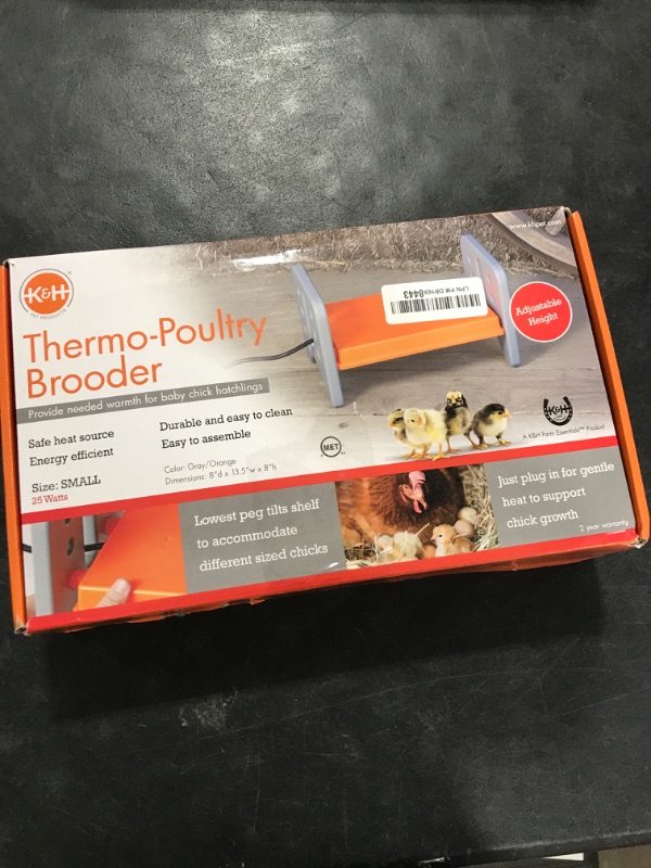 View 2 of K&H Pet Products Chicken Brooder Heater for Chicks Ducklings, Adjustable Heating Plate for Brooder Boxes, Warms up to 15 Chicks, Chicken Coop Poultry Heating with Safety Light, Small 25 Watts