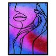 Photo 1 of dreamskip Stained Glass Window Hanging, Stained Glass Suncatchers Panels Hand-painted Art Decorations, Gifts for Mom, Wife, Sister