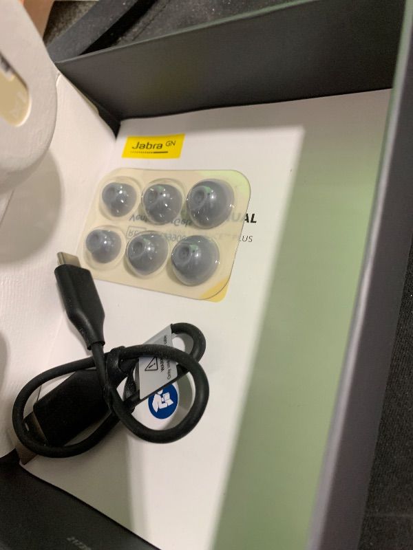 Photo 1 of Jabra Enhance Plus Self-Fitting OTC Rechargeable Hearing Aids for Advanced Hearing Enhancement, Music and Calls – (Incompatible with Android) 4 Mics and Powerful Speakers, Made for iPhone – Gold Beige