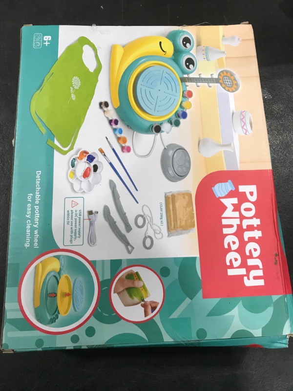 Photo 1 of Aujazyble Pottery Wheel for Kids - Complete Art Supplies Arts & Crafts Kit, Crafts for Girls 8-12, Girls Boy Toys Birthday Halloween Christmas Gift for Kids Ages 6 7 8 9 10 11 12+, (Snail)