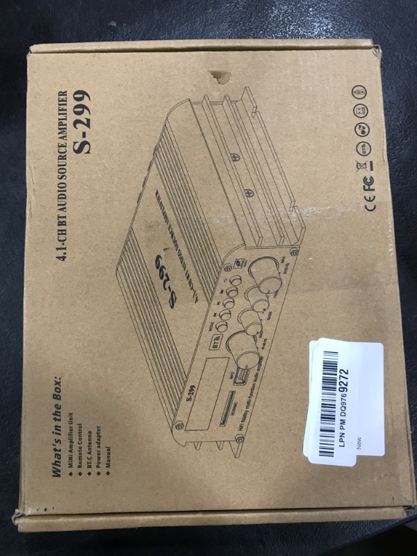 Photo 1 of Romicta 4.1 Channel Mini Audio Amplifier Receiver, Power Amplifier, Bluetooth 5.0 Amplifier, 50Wx4 with Active Subwoofer Output, Hi-Fi Loudspeaker Amplifier, Speaker Amplifier Audio for Car & Home