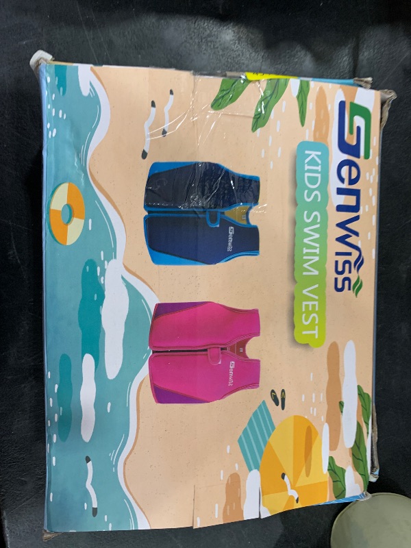 Photo 1 of Baby Boys Swim Vest - Genwiss Swim Float, Training Jacket for Age 18 Months - 2 Years Baby Toddler Fit 20-28 lbs, Size Small, Blue