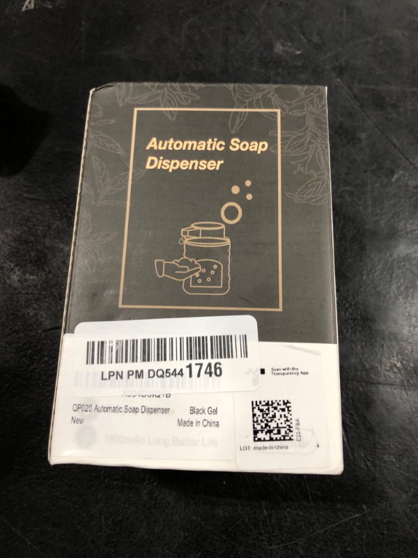Photo 1 of Automatic Soap Dispenser Liquid for Kitchen: 9 OZ Touchless Plastic Black 3-Level Adjustable Modern Auto Soap Dispenser for Bathroom - Hand Dish Lotion Home Countertop Kids Family