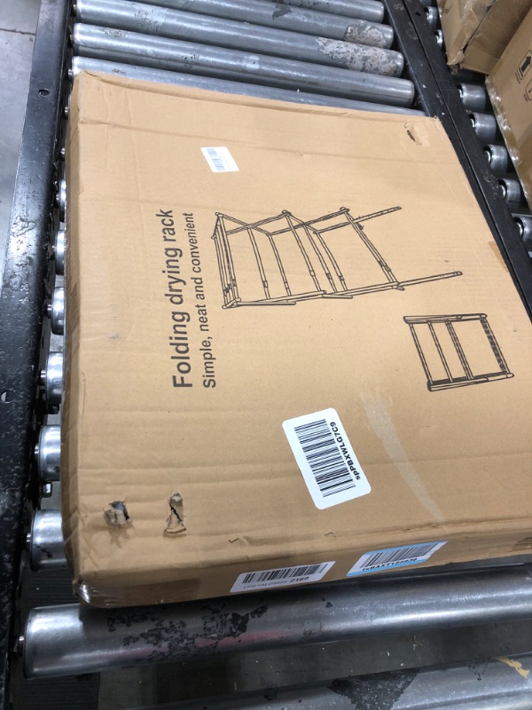 Photo 1 of BMDZBZVW Folding Clothes Drying Rack,Expandable Clothes Drying Rack,Laundry Drying Rack Collapsible Use for Indoor & Outdoor, White (38"x29"x11.8")