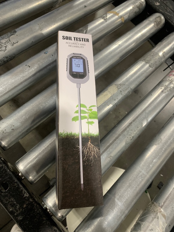 Photo 1 of 4-in-1 Soil Moisture Meter Digital Plant Temperature/Soil Moisture/PH Meter/Sunlight Intensity Backlight LCD Display Soil Test Meter for Gardening, Farming and Outdoor Plants