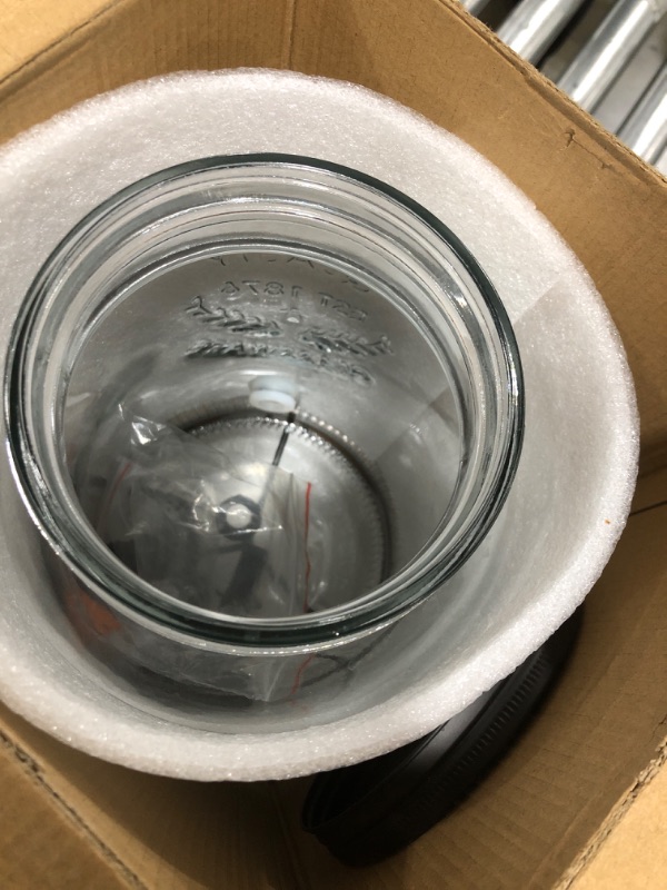 Photo 1 of 1.5 Gallon Glass Drink Dispensers for Parties, Ice Beverage Dispensers with Stand, Glass Water Dispenser with Spigot, Laundry Detergent Dispenser, Lemonade Dispenser