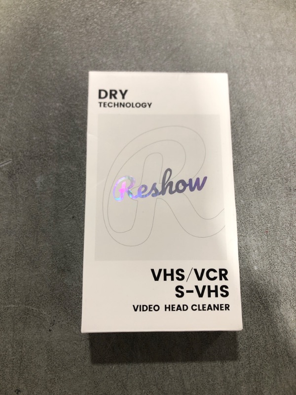 Photo 1 of Reshow VCR Head Cleaner/VHS Head Cleaner - VHS Video Head Cleaner for VHS/VCR Players Dry Technology No Fluid Required