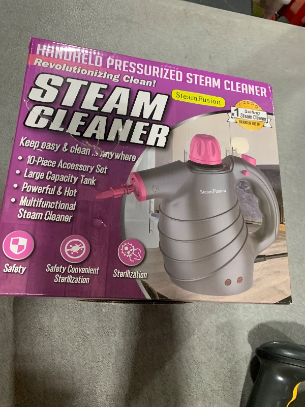 Photo 1 of Pressurized Handheld Steam Cleaner with 10pcs Accessories&Safety Lock, Multi-Purpose Natural Deep Cleaning Steamer, Multi-Surface Steamer for Cleaning Home, Car, Upholstery, Grout and More