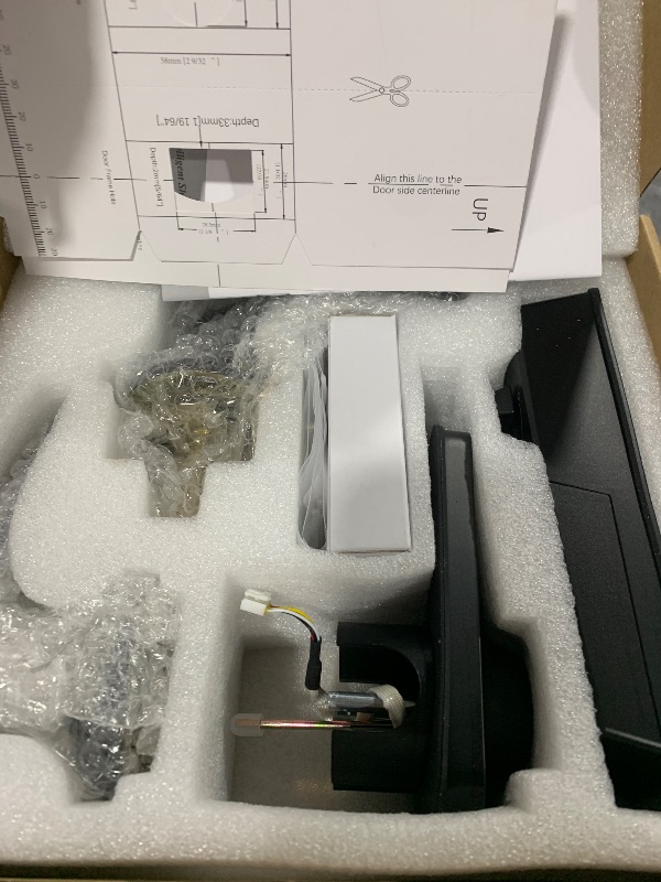 Photo 1 of Keyless Entry Door Lock Deadbolt with Handle Set, Keypad Door Lock with Handle Smart Door Locks for Front Door with Set Code Door Lock with Easy Installation, Auto Lock, Matte Black