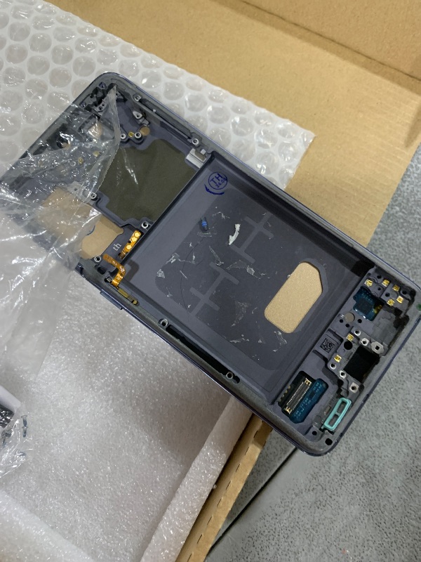 Photo 1 of TFT Screen for Galaxy S21, Screen Replacement with Frame for Galaxy S21 4G 5G, LCD Display Digitizer Full Assembly Repair Kits, Black with Frame