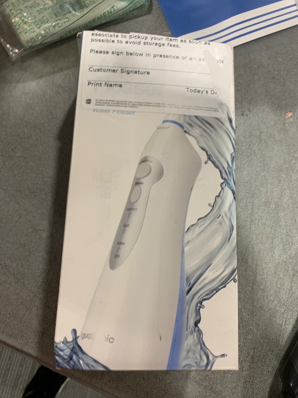 Photo 1 of AquaSonic Water Flosser - Cordless Rechargeable Water Flossers for Teeth Cleaning - Waterproof Aqua Flosser, Portable Oral Irrigator for Dental Cleaning with 5 Jet Tips – Braces Home Travel