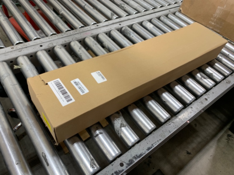 Photo 1 of Fits 30x6 Duct Opening | Steel Triangular Baseboard Return Air Grille by Handua | Efficient Air Flow | Air Register Vent Cover Grill | 3-13/16" Depth | White | Outer Dimensions: 31-3/4" x 6-5/8"