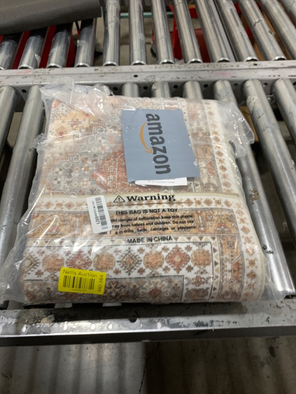 Photo 1 of Restydon Hallway Runner Rug 2x12, Extra Long Washable Runner Rugs with Rubber Backing, Non Slip Runner, Vintage Rug Runners for Kitchen Laundry Room Entryway (Orange,2'x12')