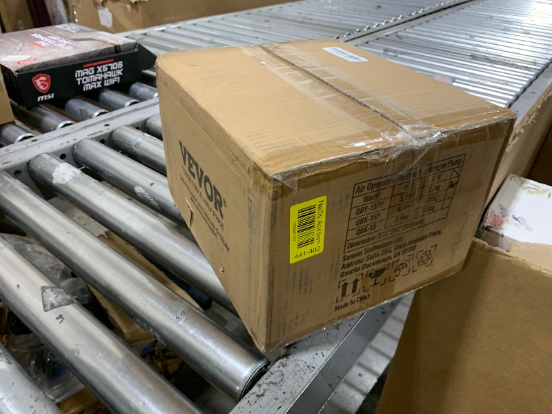 Photo 1 of VEVOR Air-Operated Double Diaphragm Pump, 1/2 in Inlet & Outlet, Polypropylene Body, 13.2 GPM & Max 120PSI, PTFE Diaphragm Pneumatic Transfer Pump for Petroleum, Diesel, Oil & Low Viscosity Fluids