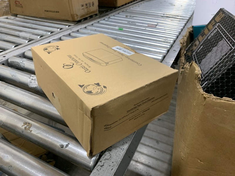 Photo 1 of Countertop Multifold Hand Paper Towel Dispenser by Oasis Creations, Single Sheet Dispensing – Glossy Black