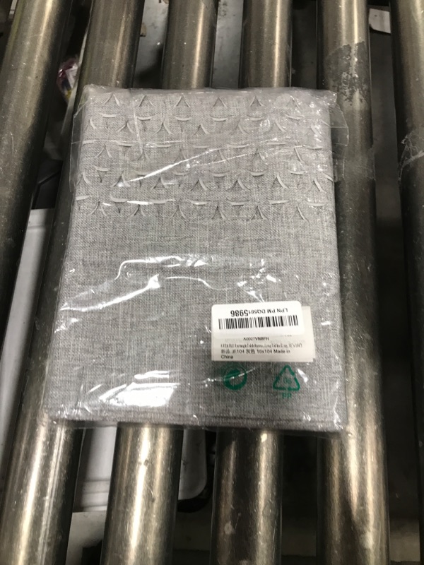 Photo 1 of ARTABLE Rectangle Table Runners Fabric Home Gary Table Runner with Well-Trimmed Edge for Picnics Indoor and Outdoor Dining Holiday Long Tables (Gray, 16 x 104 Inch)