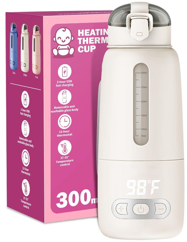 Photo 1 of Baby Travel Essentials Portable Bottle Warmer,Bottle Warmer On The Go, 13500mAh Battery Bottle Warmer 