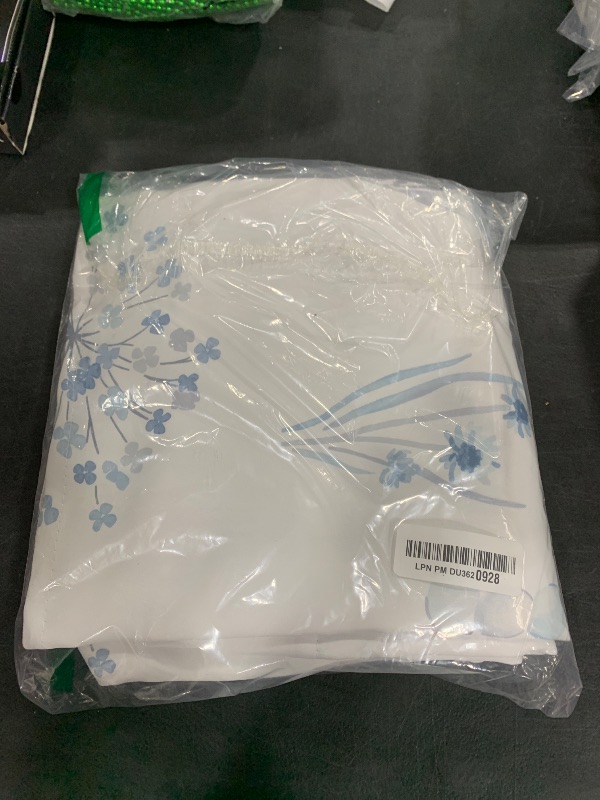 Photo 1 of XTMYI Light Blue Curtains 45 Inch Length for Bathroom Small Window,Print Watercolor Serene Relaxing 80% Blackout Short Curtains for Bedroom Door Windows,Blue and Grey