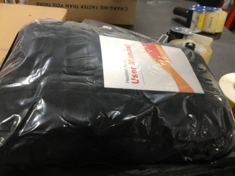 Photo 1 of Heated Jackets for Men, Mens Heated Jacket with Battery Pack Included, Black Heated Coat Hoodie Clothing for Men, Polar Fleece Heated Jacket, Rechargeable Electric Heating Jacket for Hunting