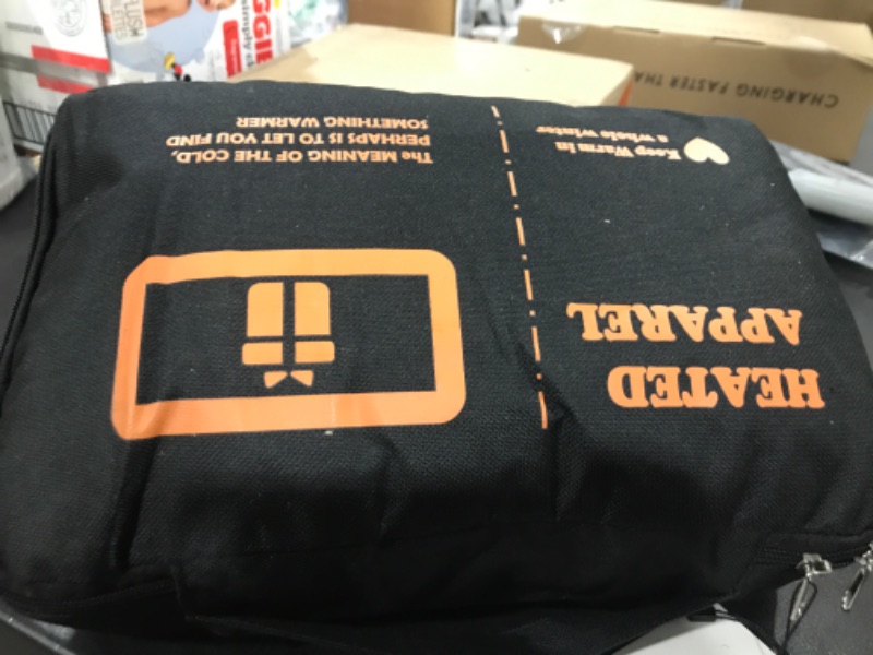 Photo 1 of Heated Jackets for Men, Mens Heated Jacket with Battery Pack Included, Black Heated Coat Hoodie Clothing for Men, Polar Fleece Heated Jacket, Rechargeable Electric Heating Jacket for Hunting