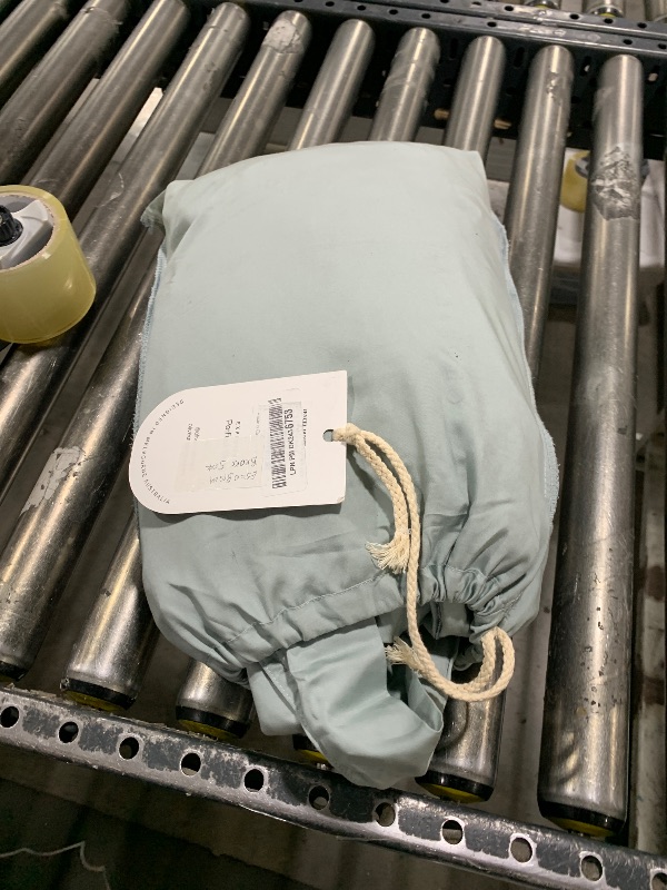 Photo 2 of Olive + Crate Tencel Eucalyptus Cooling Duvet Cover Set- Hypoallergenic, Lyocell Tencel Duvet Cover - Soft, Temperature Regulating with Hidden Button Closure & Corner Ties - King Size [Eucalyptus]