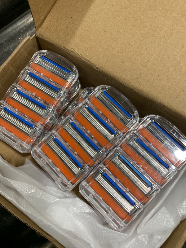 Photo 1 of 24Pcs Fusion 5 Razor Blades Refills,Fusion 5 Razor Blades for Men,Razor Blade Shaving Razor Blade Refills for Fusion 5 with 5-Layer Precision Cut Stainless Steel Blades