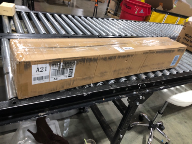 Photo 1 of ZIIAMG Handrails for Outdoor Steps, 2 Step Stair Railing Installation Kit, Single Post Wrought Iron Handrail, Transitional Porch Railings with Base - Black