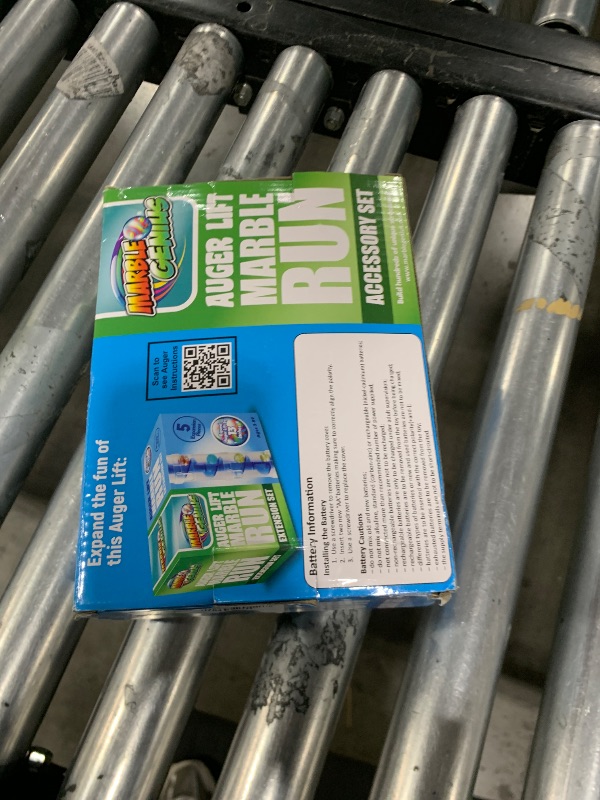 Photo 1 of Marble Genius Expandable Auger Lift, Marble Run Accessory Set Automatically Elevates Marbles Up to 19 Inches, Infinite Loops of Racing Fun, Batteries Not Included, for Ages 5 and Above, Blue