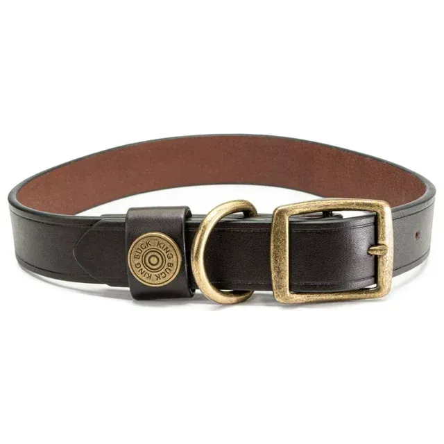 Photo 1 of King Buck Premium Leather Collar, Leather, M/L
