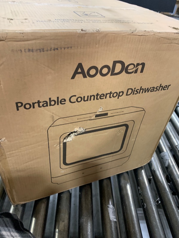 Photo 3 of AooDen Portable Dishwasher Countertop Dishwasher with 5L Built-in Water Tank, No Hookup Needed, 5 Washing Programs, Air-dry Function, Fruit Washing, Delay Function, Mini Dishwasher for Apartment, RVs